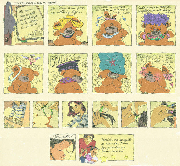 "Los peinados de mi mamá" — Script by me